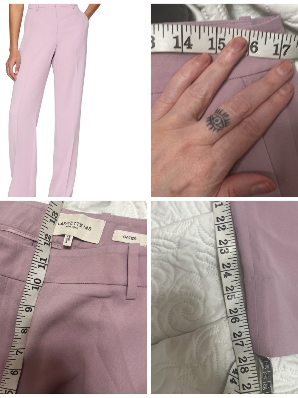 Lafayette 148 New York Suit 12 Lilac Set 3
Button blazer & Straight Pants - Picture 14 of 14